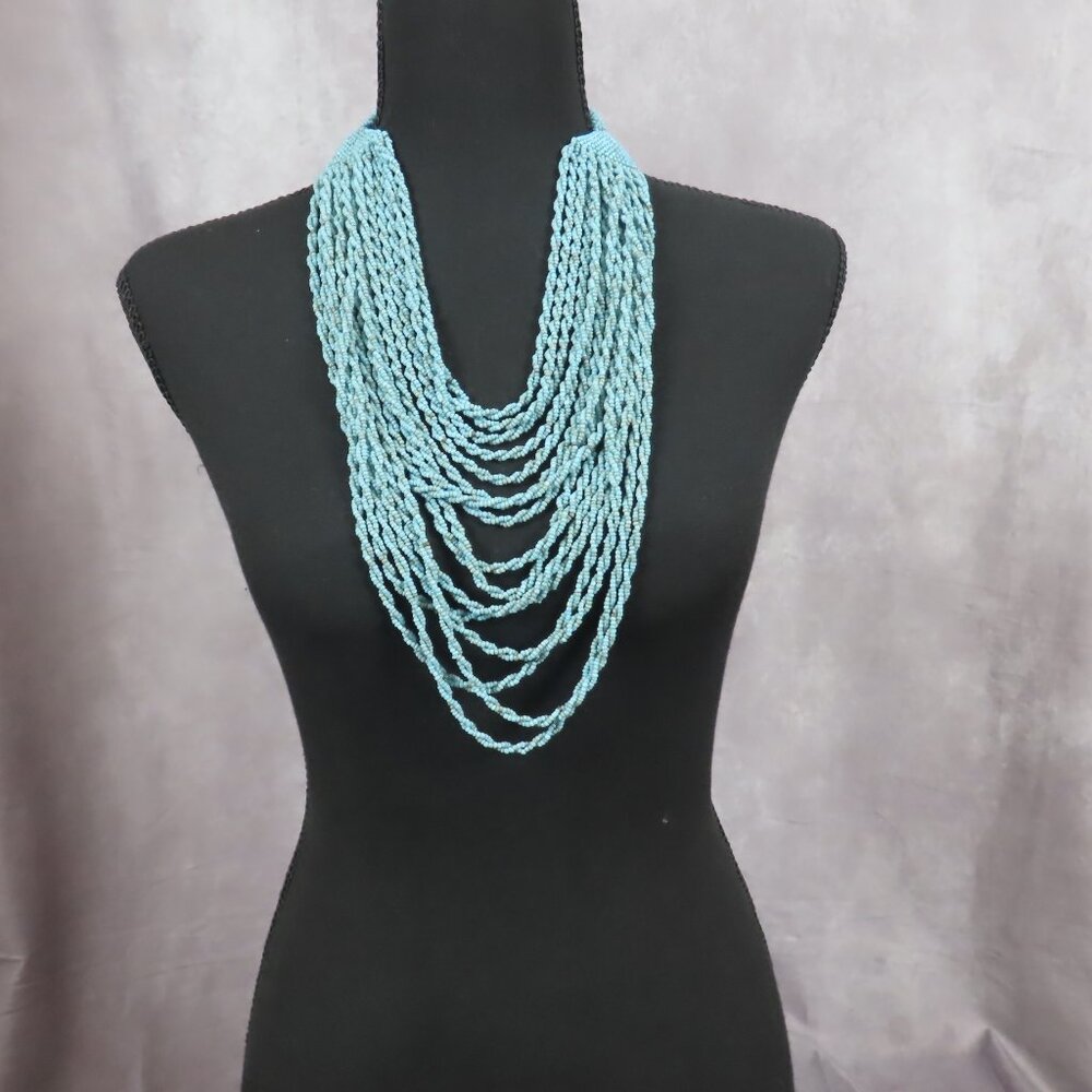Turquoise Beaded Layered Necklace